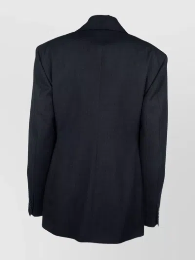 Prada Tailored Jackets Button Detailing In Blue