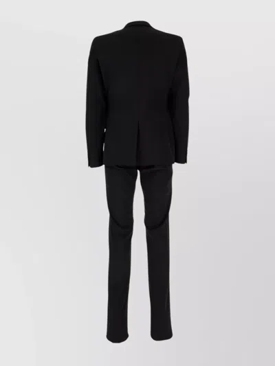 Prada Suit With Notched Lapel And Flap Pockets In Black