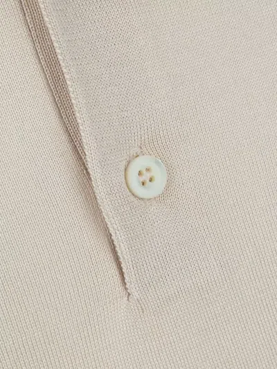 Prada Natural Silk T-shirts And Polos In White