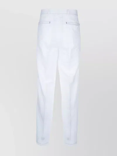Prada Trousers Back Pockets Belt Loops Front Pleats