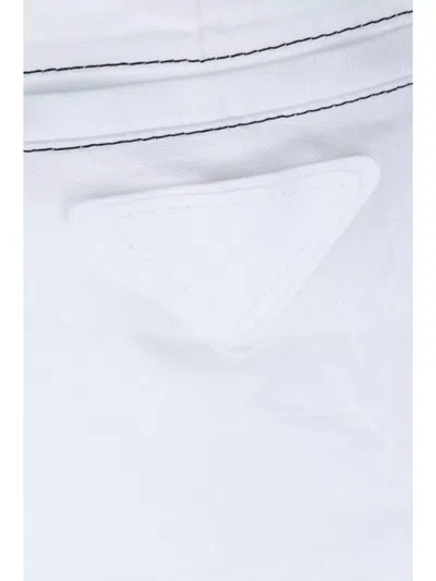 Prada Trousers Back Pockets Belt Loops Front Pleats