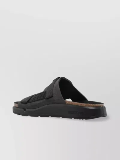 Birkenstock Heeled Sandals With Flat Sole And Open Toe In Black