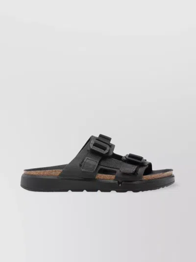 Birkenstock Heeled Sandals With Flat Sole And Open Toe In Black
