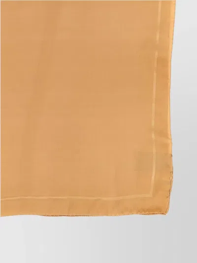 Saint Laurent Cassandre Scarf Scarves And Foulards Beige In Brown