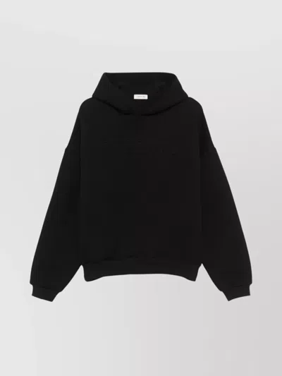 Fear Of God Cotton Eternal Sweatshirt With Embossed Logo In Black