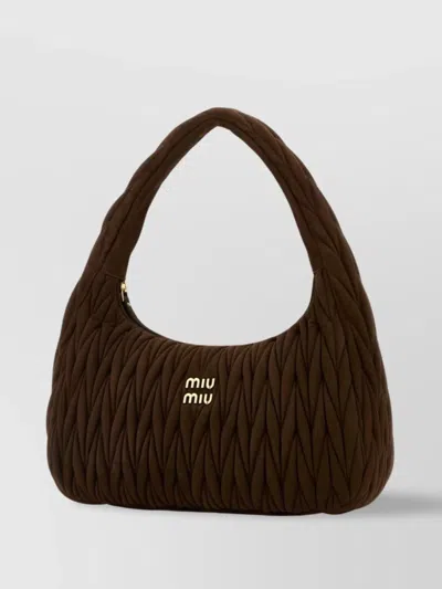 Miu Miu Quilted Top Handle Shoulder Bag