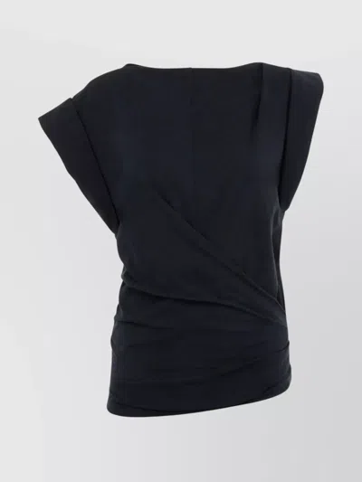 Isabel Marant Black Cotton Nayda T-shirt In Multi