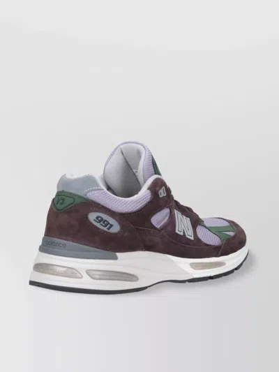 New Balance Low Top Sneakers With Mesh Panels And Suede Overlays