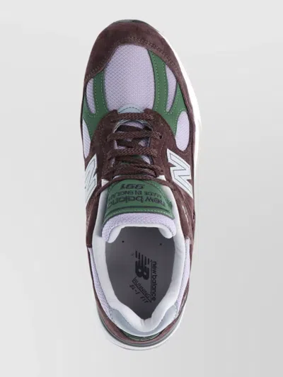 New Balance Low Top Sneakers With Mesh Panels And Suede Overlays