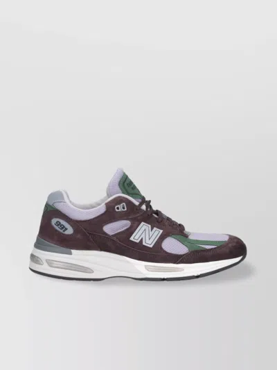 New Balance Low Top Sneakers With Mesh Panels And Suede Overlays