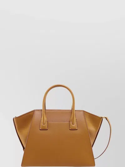 Michael Kors Leather Handbag With Frontal Logo