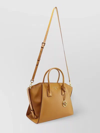 Michael Kors Leather Handbag With Frontal Logo