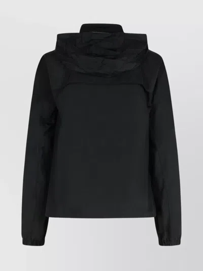 Burberry Cotton Blend Jacket Drawstring Hem