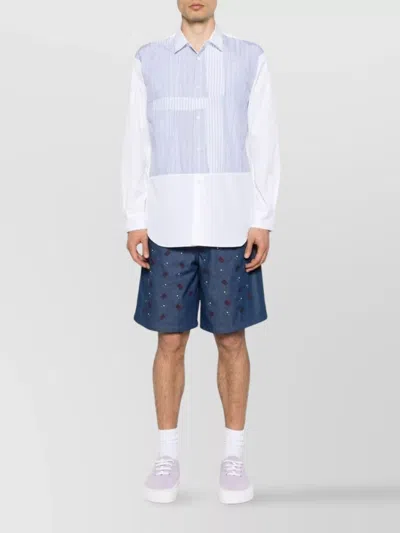 Comme Des Garçons Striped Detail Box-pleat Shirt