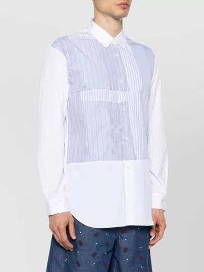 Comme Des Garçons Striped Detail Box-pleat Shirt