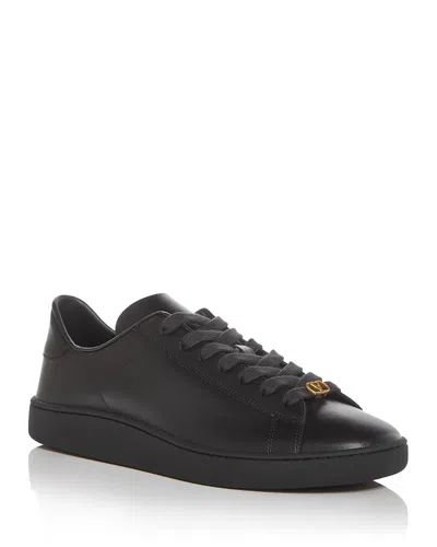 Valentino Royco Nappa Leather Sneakers In Black