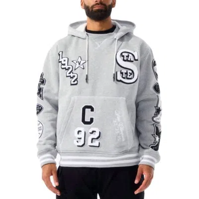 Jordan Craig State Champs Pullover Hoodie In Heather Grey