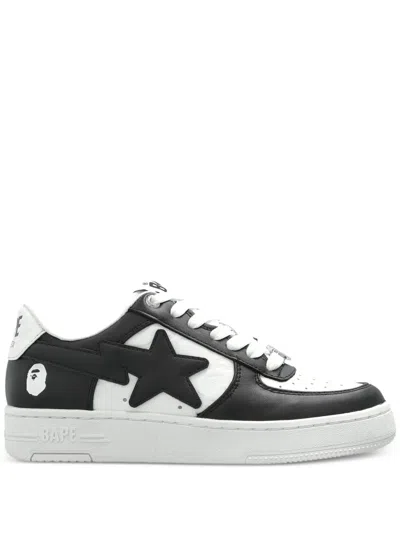 A Bathing Ape Star Patch Low-top Sneakers In Animal Print