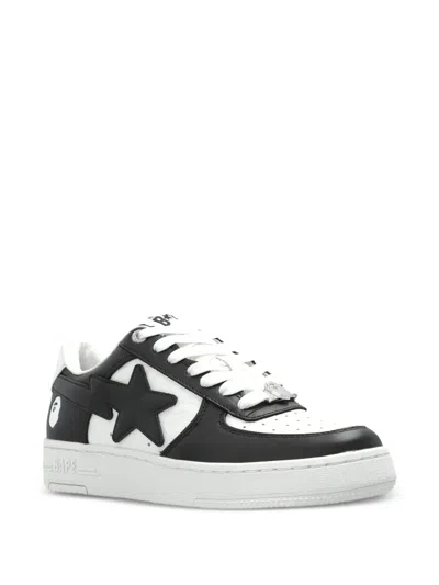 A Bathing Ape Star Patch Low-top Sneakers In Animal Print