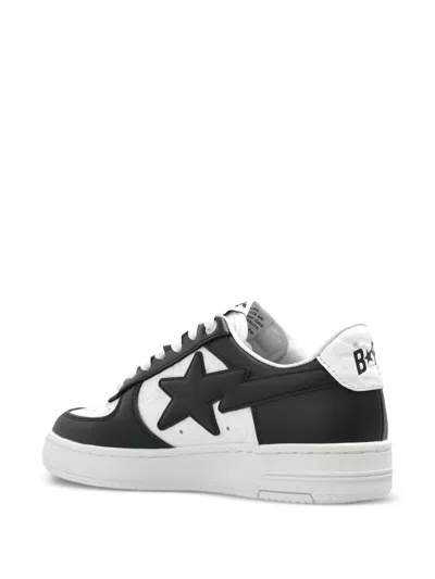 A Bathing Ape Star Patch Low-top Sneakers In Animal Print