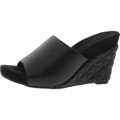 Aerosoles Pierce Womens Open Back Manmade Wedge Sandals