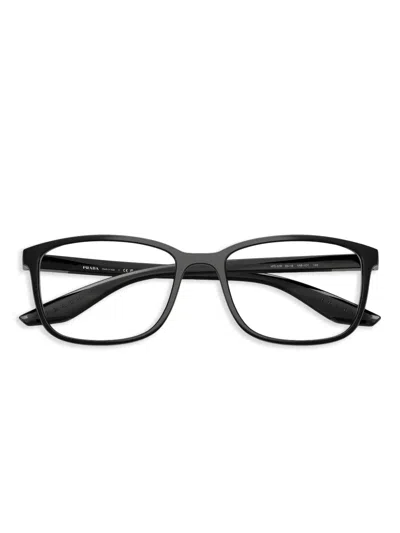 Prada Rectangle-frame Glasses In Brown