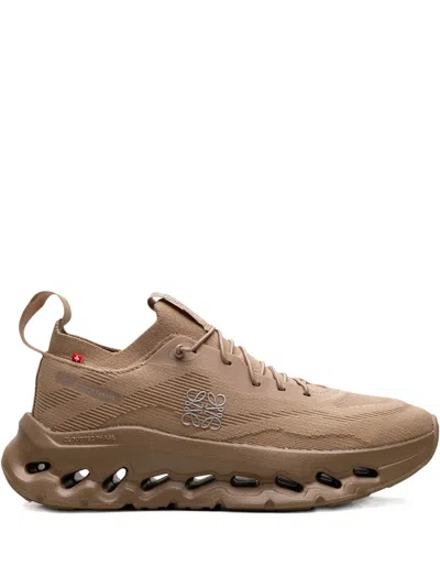 On X Loewe Cloudtilt "dark Sand" Sneakers