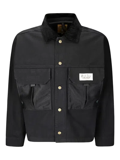 Brain Dead Boxy Cropped Jacket With Textured Details