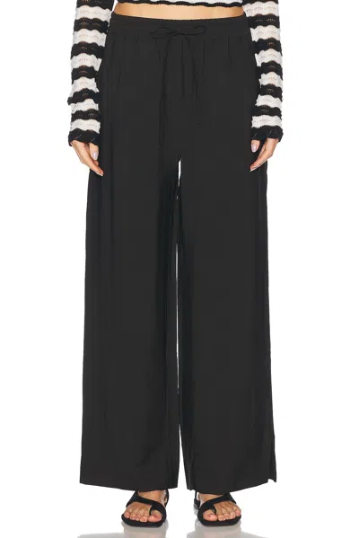 House Of Dagmar Drawstring Trousers In Black