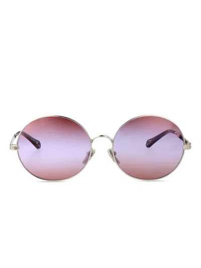 Chloé Chloe Round Sunglasses Ch0281 S 003 In Multi