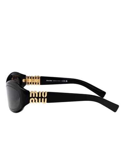 Miu Miu Glimpse D-frame Acetate Sunglasses In Black