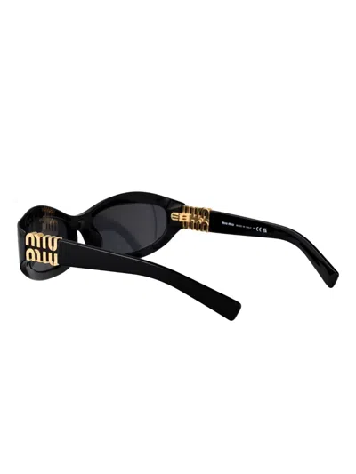 Miu Miu Glimpse D-frame Acetate Sunglasses In Black
