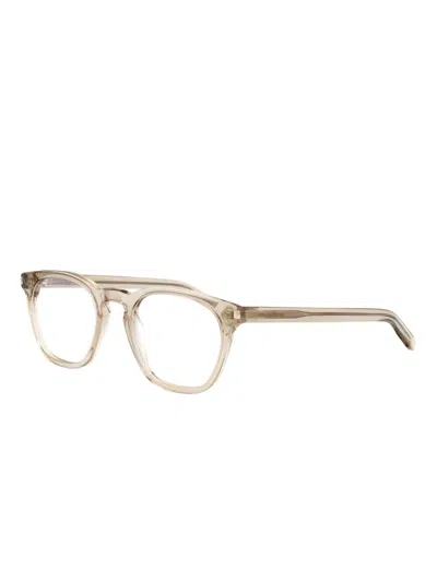 Saint Laurent Full-frame Plain Mirror In Neutral