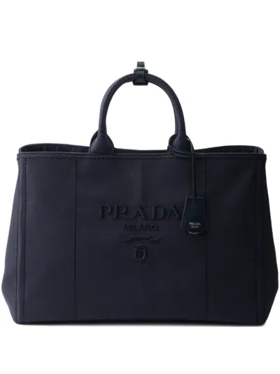 Prada Mens Grey Brand-plaque Saffiano Leather Shoulder Bag