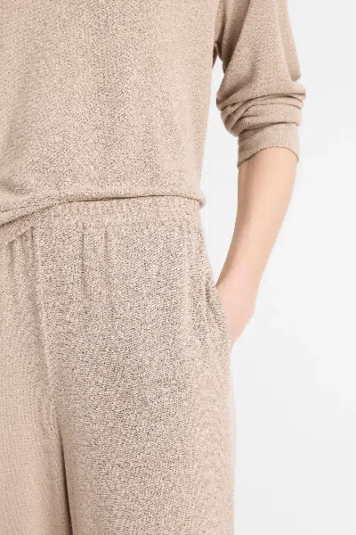 Vince Textured Knit Lounge Pants In Smokey Quartz