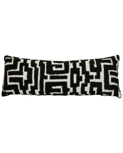 Harp & Finial Santorini Pepper Bolster Pillow With Down Feather Insert