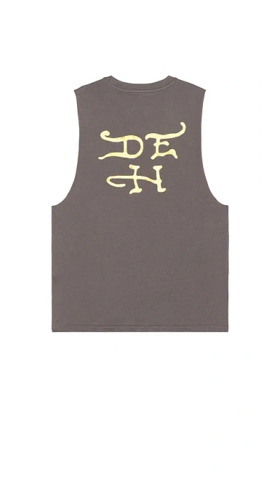 Ed Hardy Eagle Snake Cutoff Tee In Brown