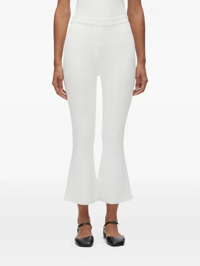 3.1 Phillip Lim Compact Cropped Kickflare Pant In Ivory