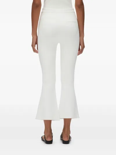 3.1 Phillip Lim Compact Cropped Kickflare Pant In Ivory