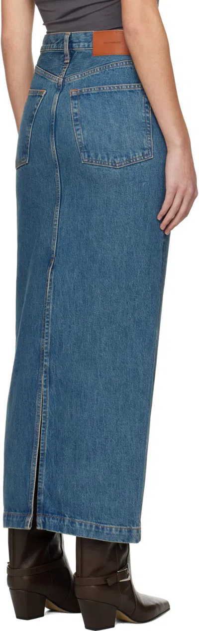 Wardrobe.nyc Wardrobe. Nyc Denim Column Skirt Indigo