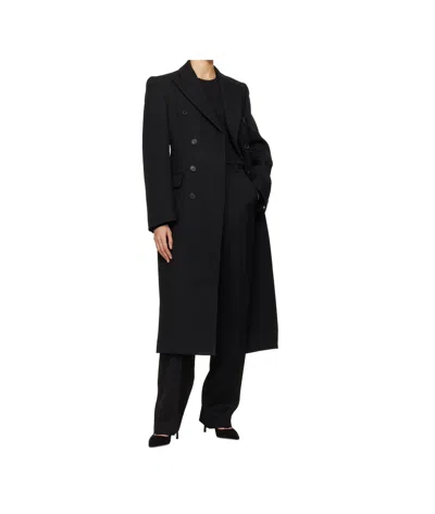 Wardrobe.nyc Fitted Crew Neck Long Sleeve T-shirt In Black