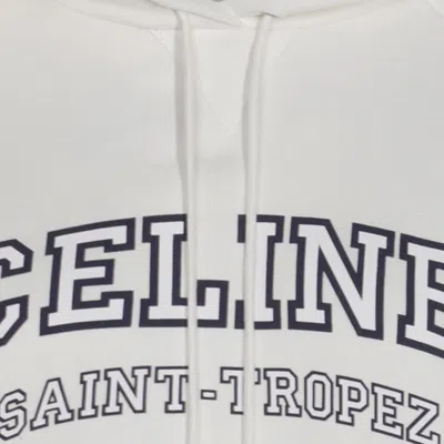 Celine Long Sleeve Sweatshirt In White