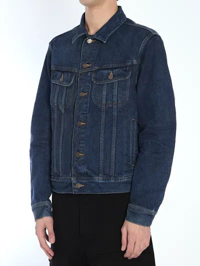 Celine Men Denim Jacket In Blue