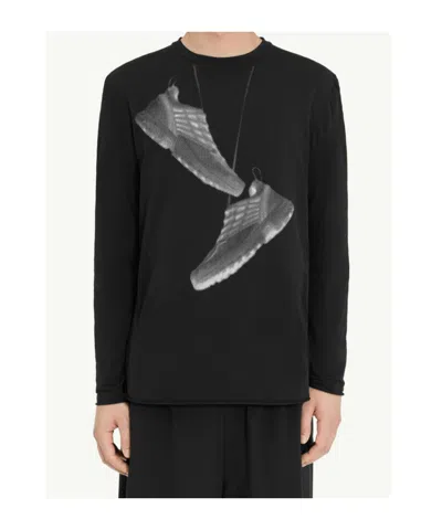 Mm6 Maison Margiela Mm6 X Salomon Edition Sneaker Print T-shirt Black