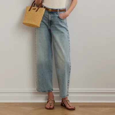 Ralph Lauren Lauren  High Waist Crop Wide Leg Jeans