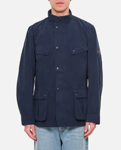 Barbour Dark Blue Duke Jacket In Blue