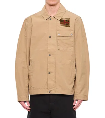 Barbour Men Beige Workers Casual Jacket, L Luxury Jackets For Men Darveys