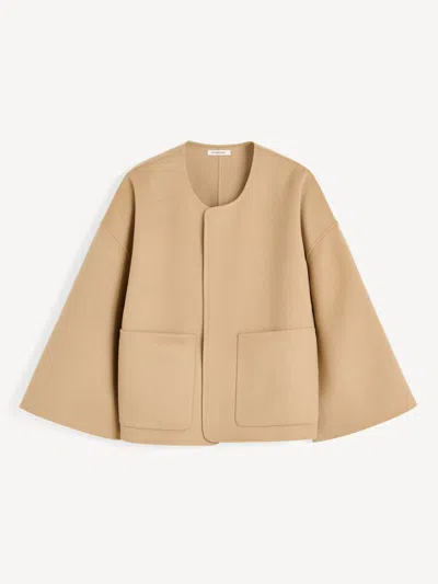 By Malene Birger Jacquie Wool Jacket In Sand