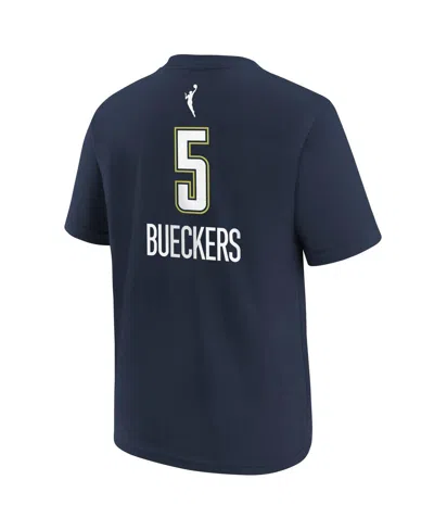 Nike Big Boys And Girls Paige Bueckers Navy Dallas Wings 2025 Wnba Draft Explorer Edition Name Number T-s