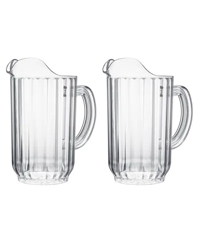 The Wine Savant Classic Beer Beverage Pitchers, Set Of 2
